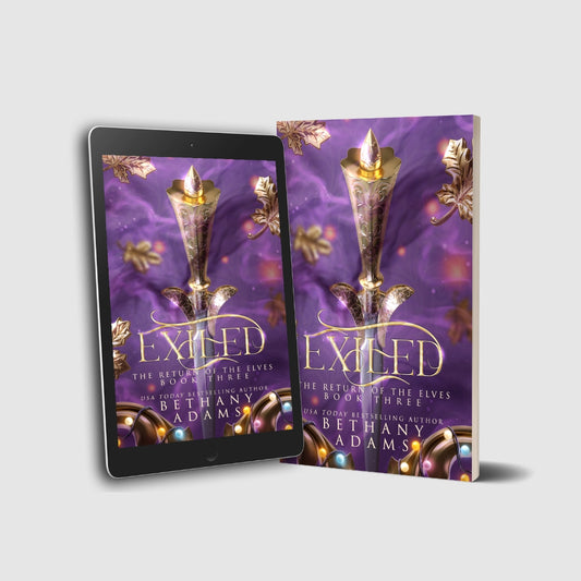 Paperback and ebook of Exiled by Bethany Adams