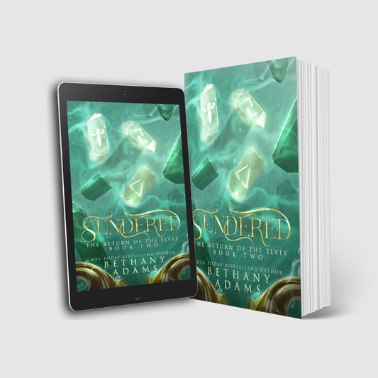 Paperback and ebook of Sundered by Bethany Adams